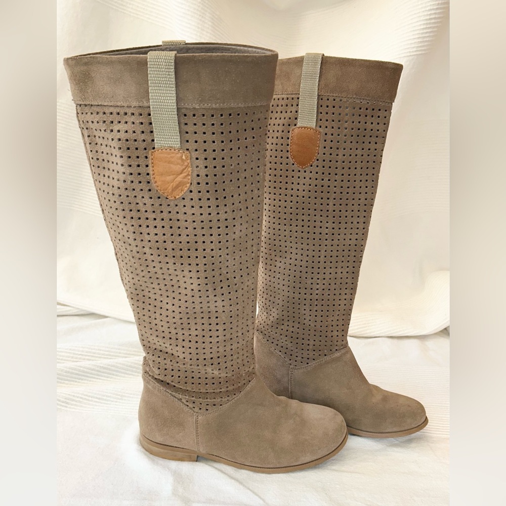 Suede Leather Riding Boots - Picture 7 of 15